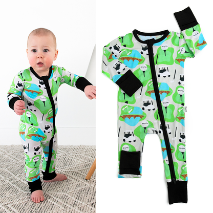 Ryder Golf Zip Bamboo Baby Two Way Zipper Outfit