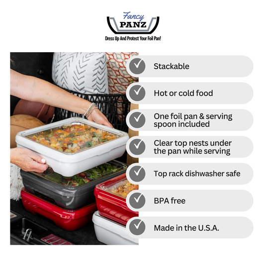 Square Set - 8 x 8 Pan Frame w/ Lid & Serving Spoon - White