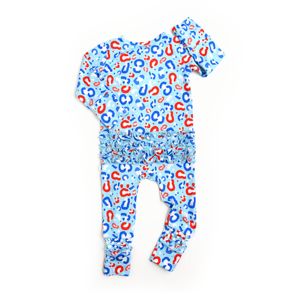 Kinsley Leopard Ruffle Zip Bamboo