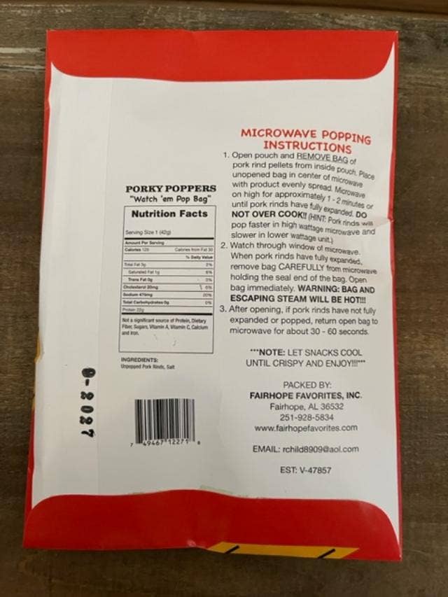 Porky Poppers - Microwave Pork Rinds