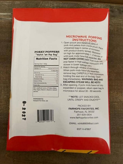 Porky Poppers - Microwave Pork Rinds