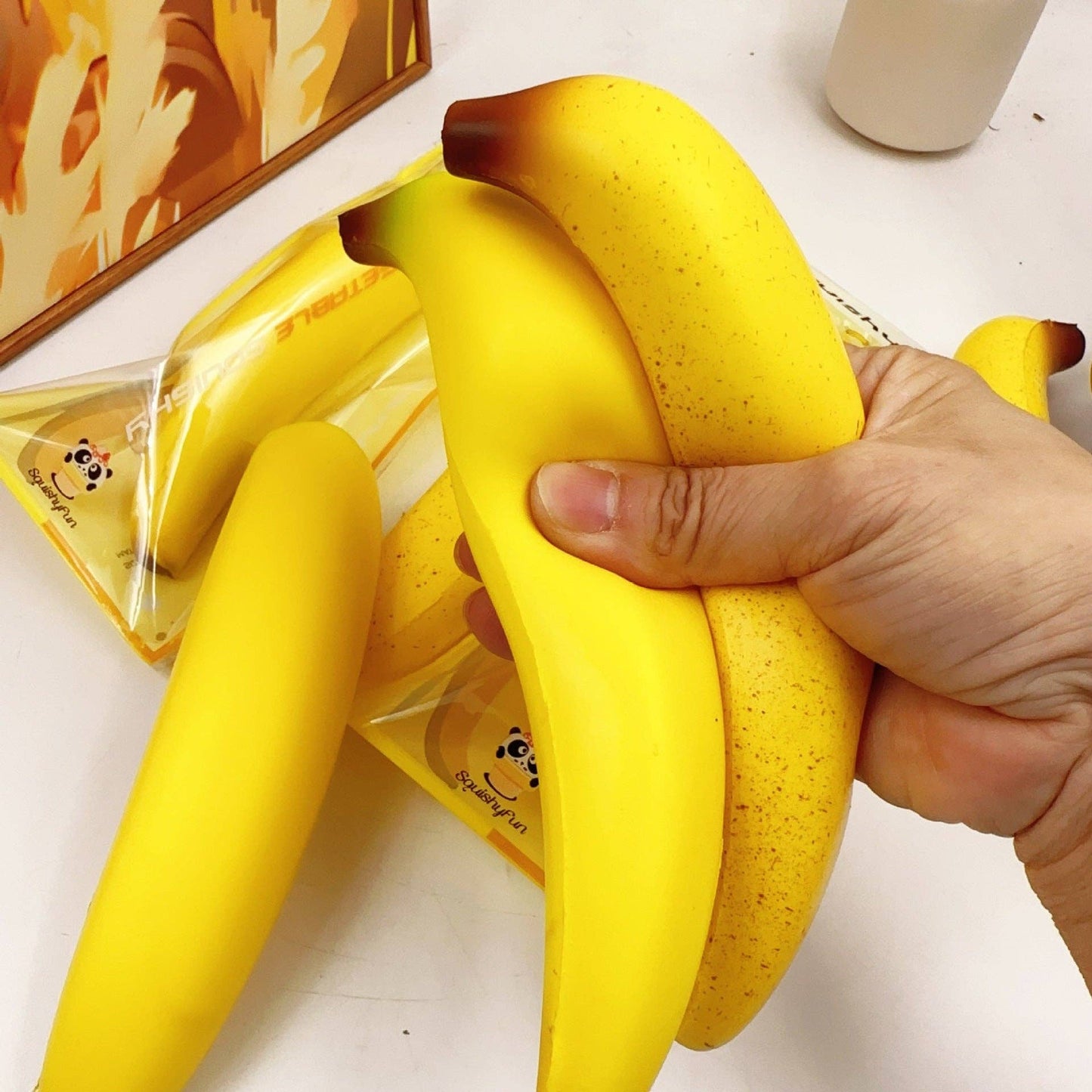New Simulation Banana Squishy Slow Rising Stress Relief Squeeze Toy