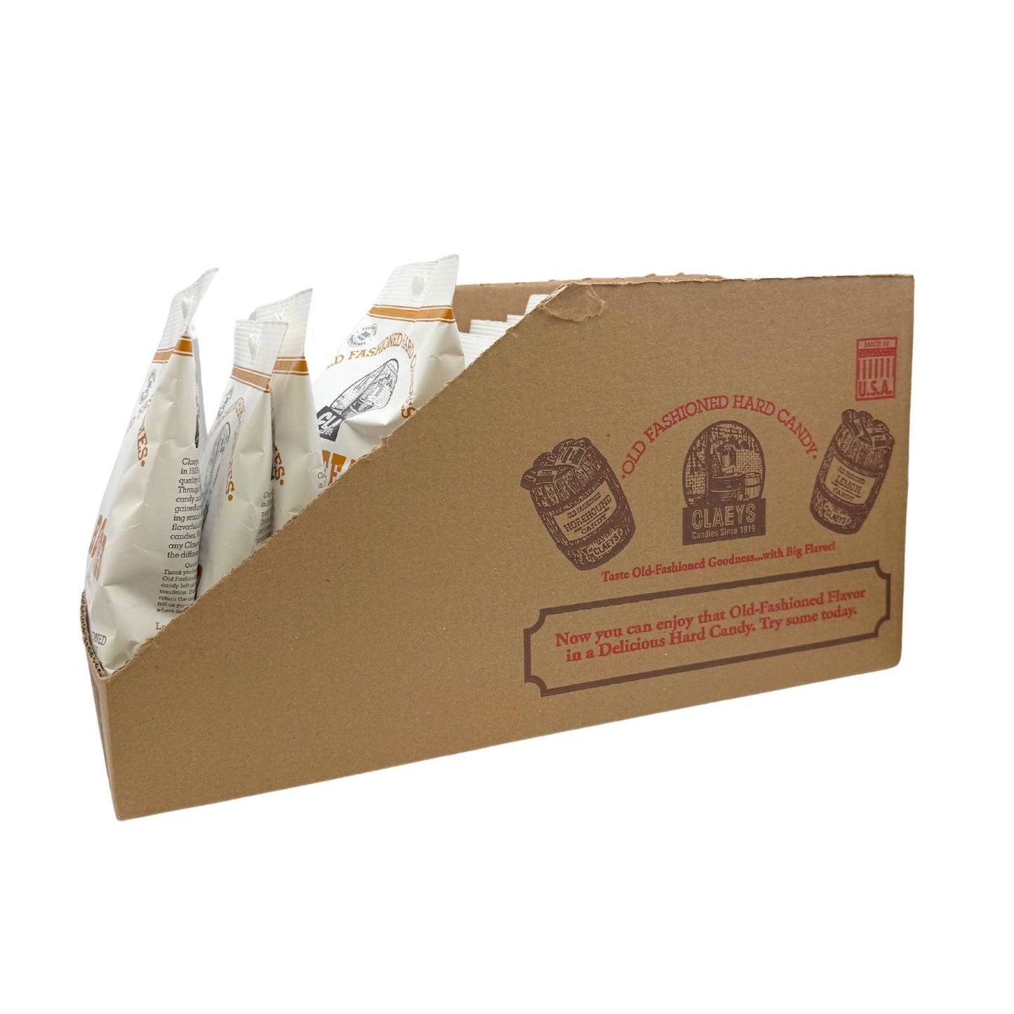 Claeys Old Fashioned Hard Candy Root Beer Drop 6oz Bag,