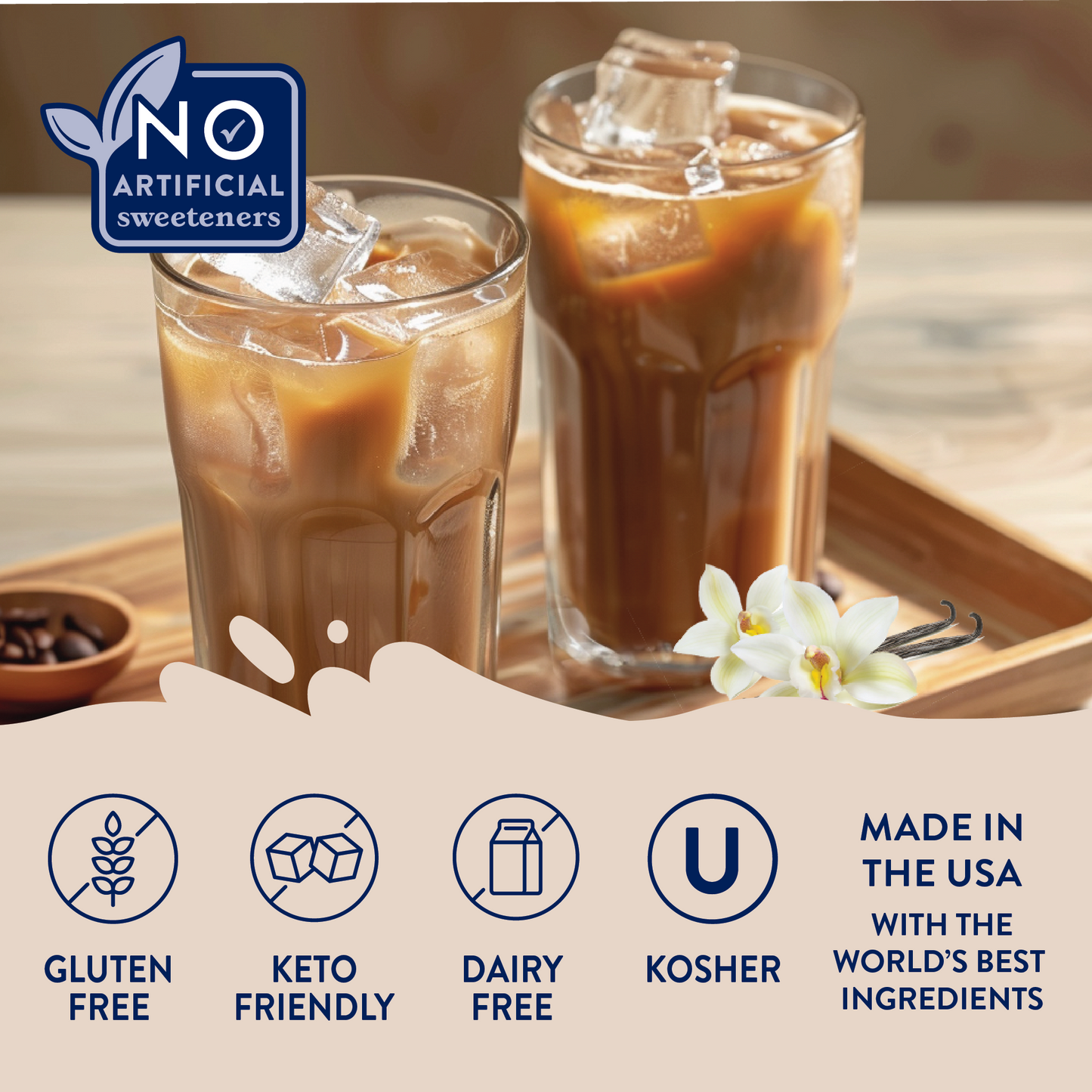 Naturally Sweetened Vanilla Bean Syrup - 375ml