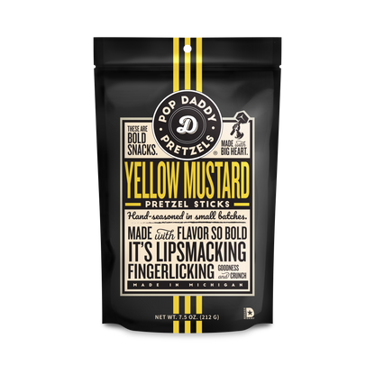 Pop Daddy – Yellow Mustard Seasoned Pretzels 7.5oz