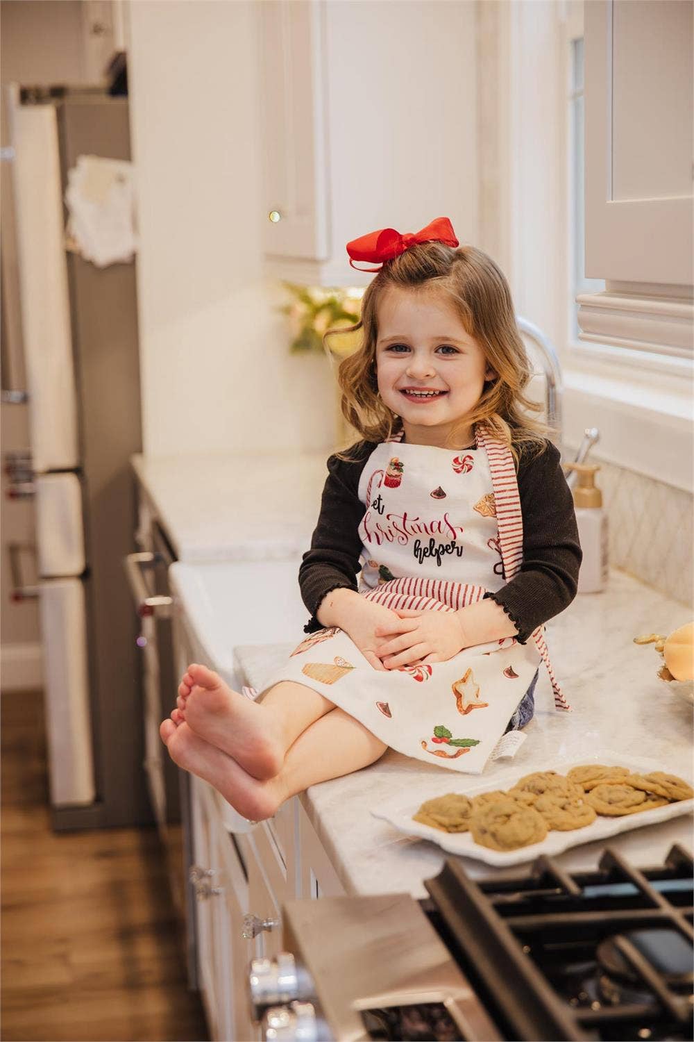 Child's Apron And Mitt Set - Sweet Christmas