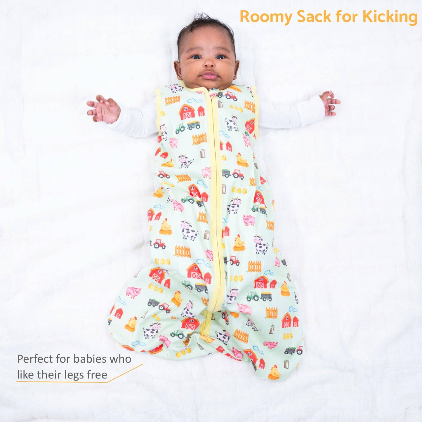 Little Farmer Baby Sleep Sack, 100% Organic Cotton