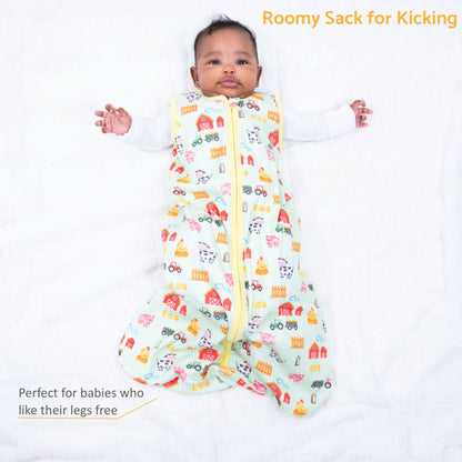 Little Farmer Baby Sleep Sack, 100% Organic Cotton
