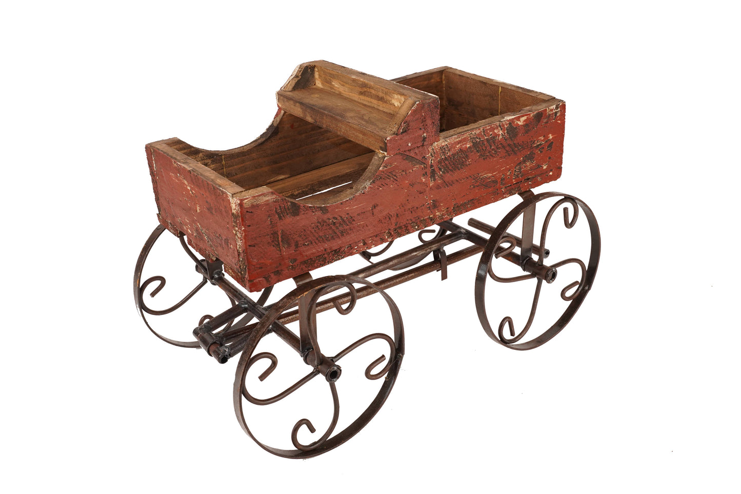 Rustic Wooden Wagon-Garden Planter