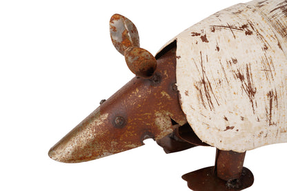 Farmhouse Garden Metal Armadillo-NEW-16x5x6 inch-Two Colors