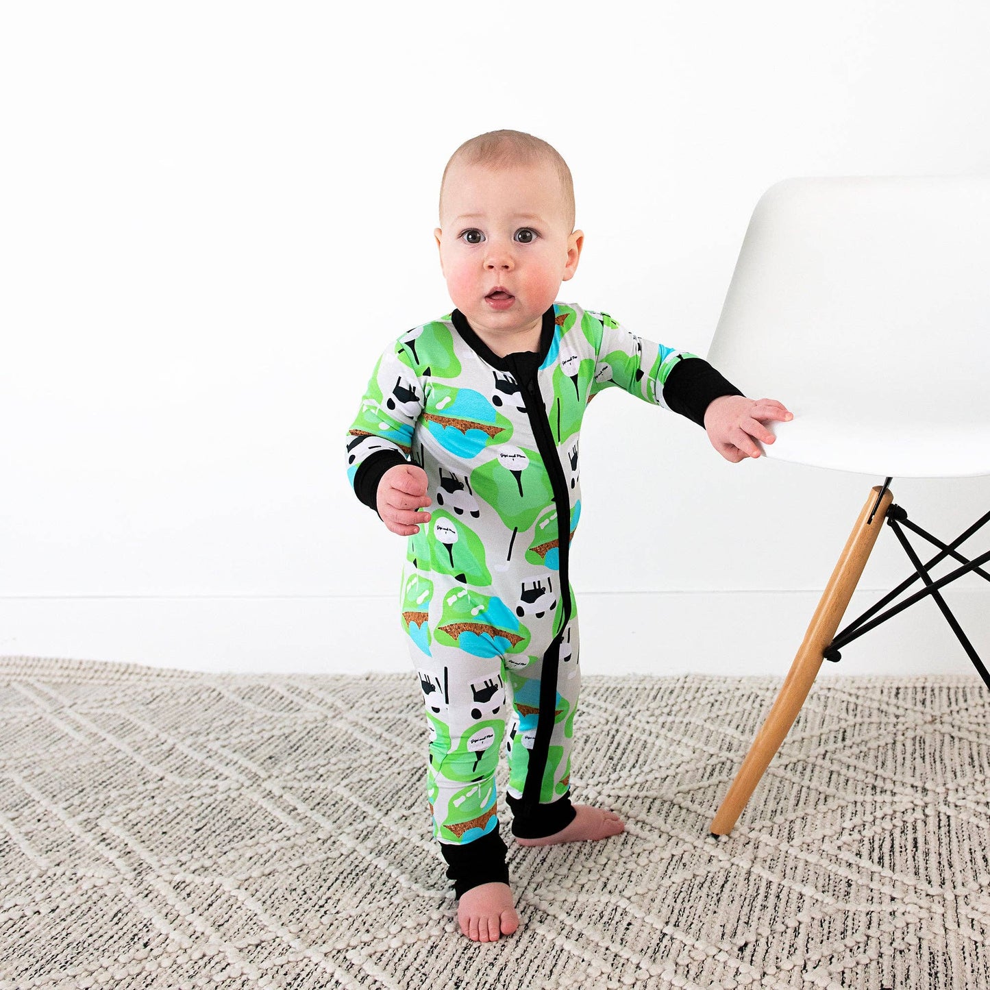 Ryder Golf Zip Bamboo Baby Two Way Zipper Outfit