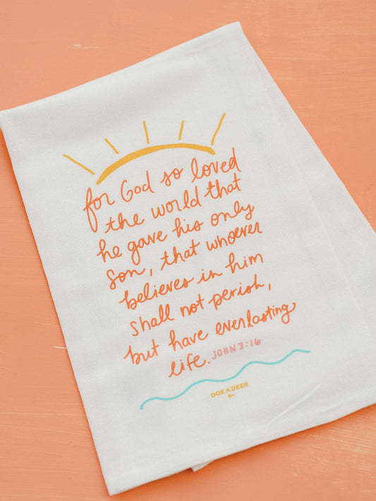 For God So Loved Classic Kitchen Towel