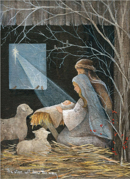 Religious Boxed Christmas Cards, Holy Night, KJV