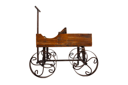 Rustic Wooden Wagon-Garden Planter