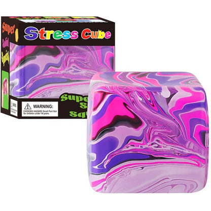 Marbled Nice Cube  Slow Rising Stress Relief Squeeze Toy Boxed Set