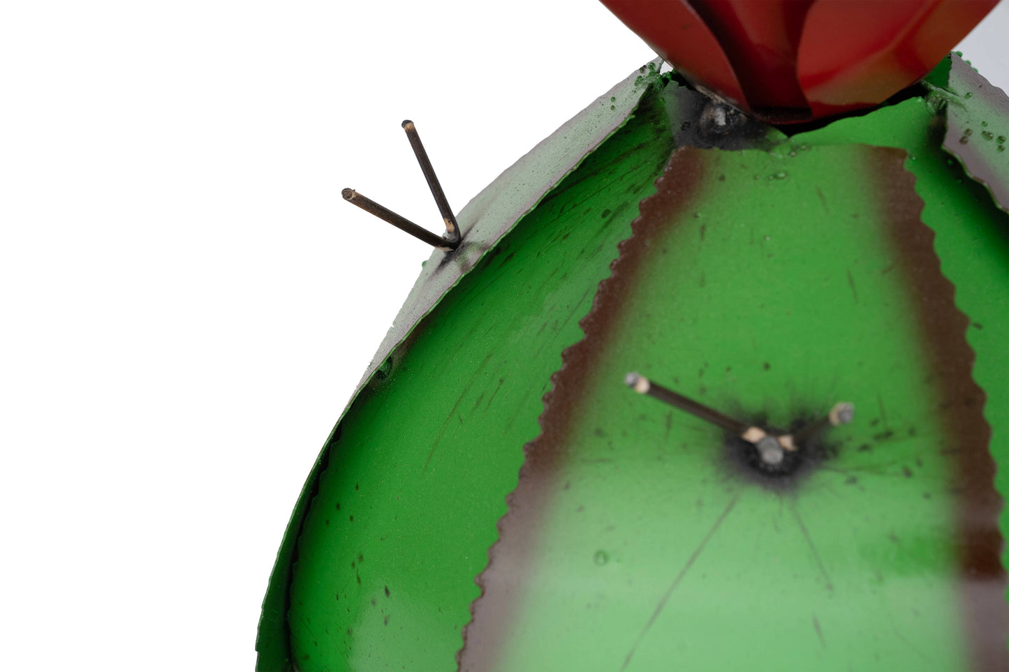 Barrel Metal Cactus-Garden-Desert-Barrel-Green