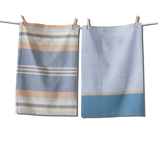 Waterside Stripe Dishtowel Set of 2 - Blue