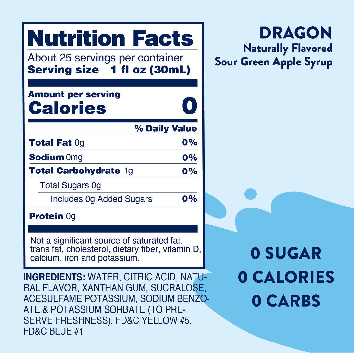 Sugar Free Sour Dragon™ Syrup