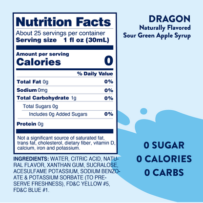 Sugar Free Sour Dragon™ Syrup