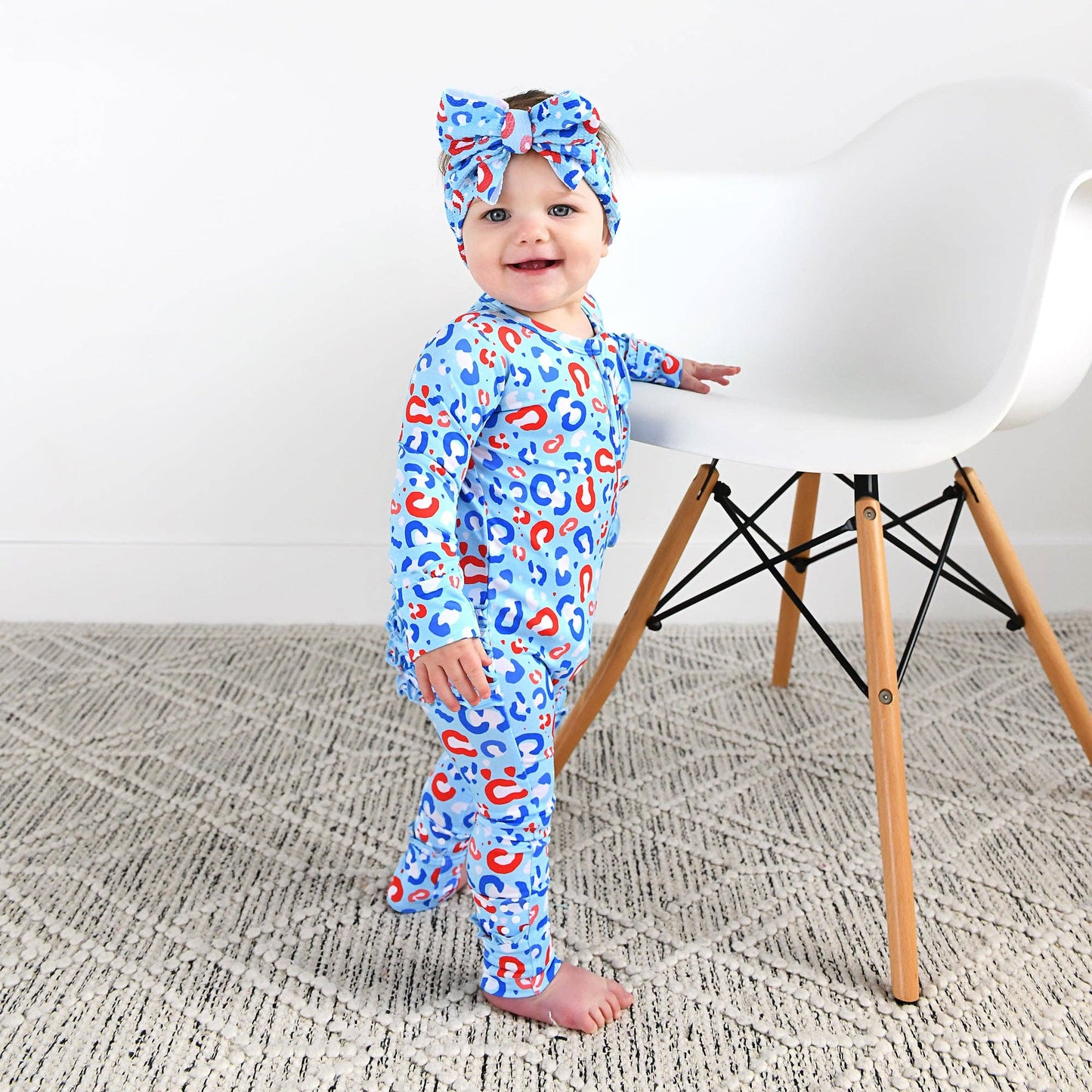 Kinsley Leopard Ruffle Zip Bamboo