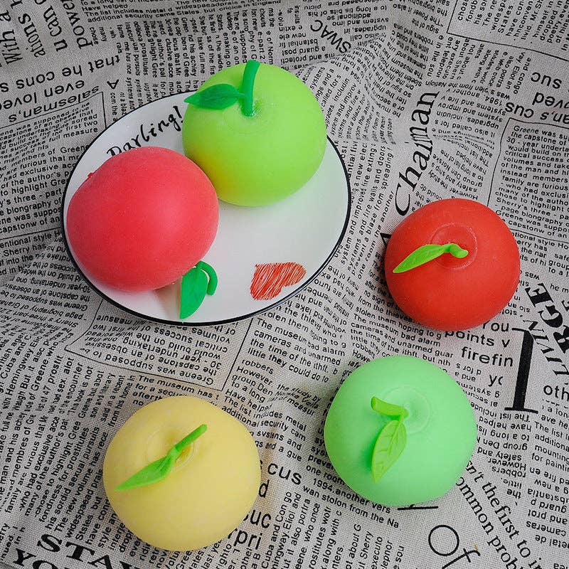 Simulation Apple Squishy Toy Slow Rising Stress Relief Squeeze Toy