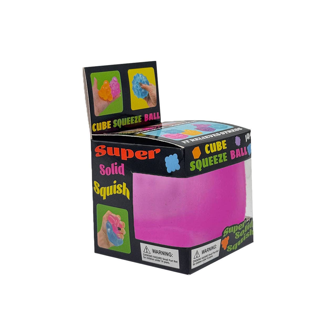 Cube squeeze ball