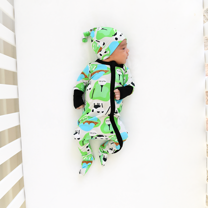 Ryder Golf Zip Bamboo Baby Two Way Zipper Outfit