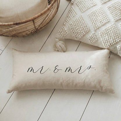 Lumbar Pillows - Mr. & Mrs. | Wedding Gift