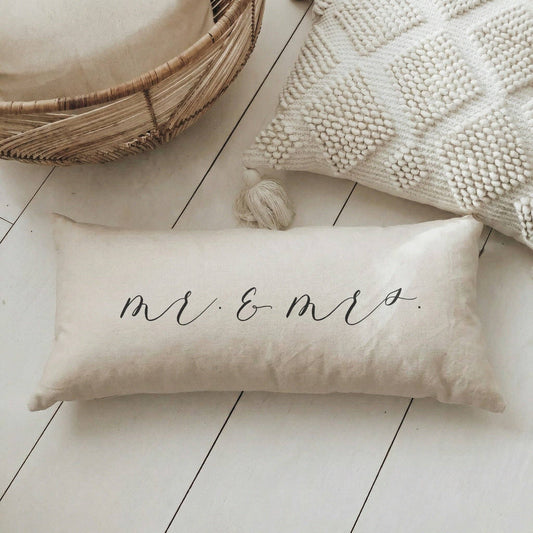 Lumbar Pillows - Mr. & Mrs. | Wedding Gift