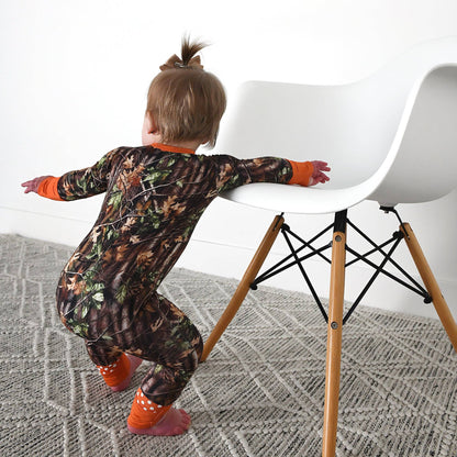 Hunter Camo ZIP Sleepies Little Bamboo Baby Outfit