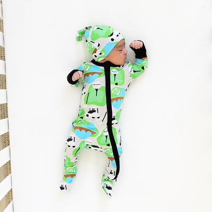 Ryder Golf Zip Bamboo Baby Two Way Zipper Outfit