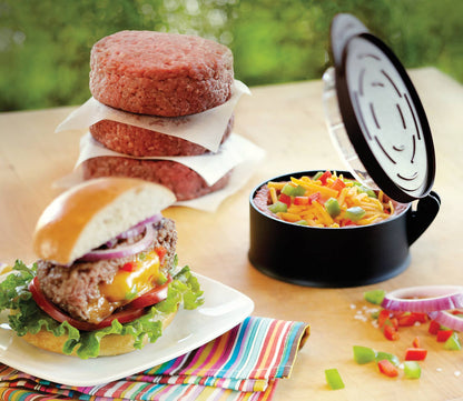 Outset Burger Stuffer, Black, 4.5" x 2"