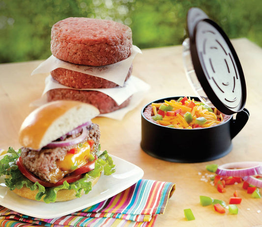 Outset Burger Stuffer, Black, 4.5" x 2"