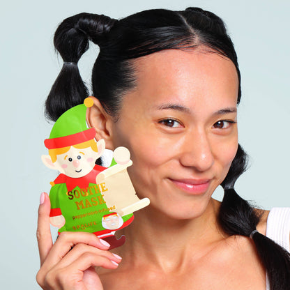 Christmas Holiday Santa's WorkShop Facial Mask -1 Piece