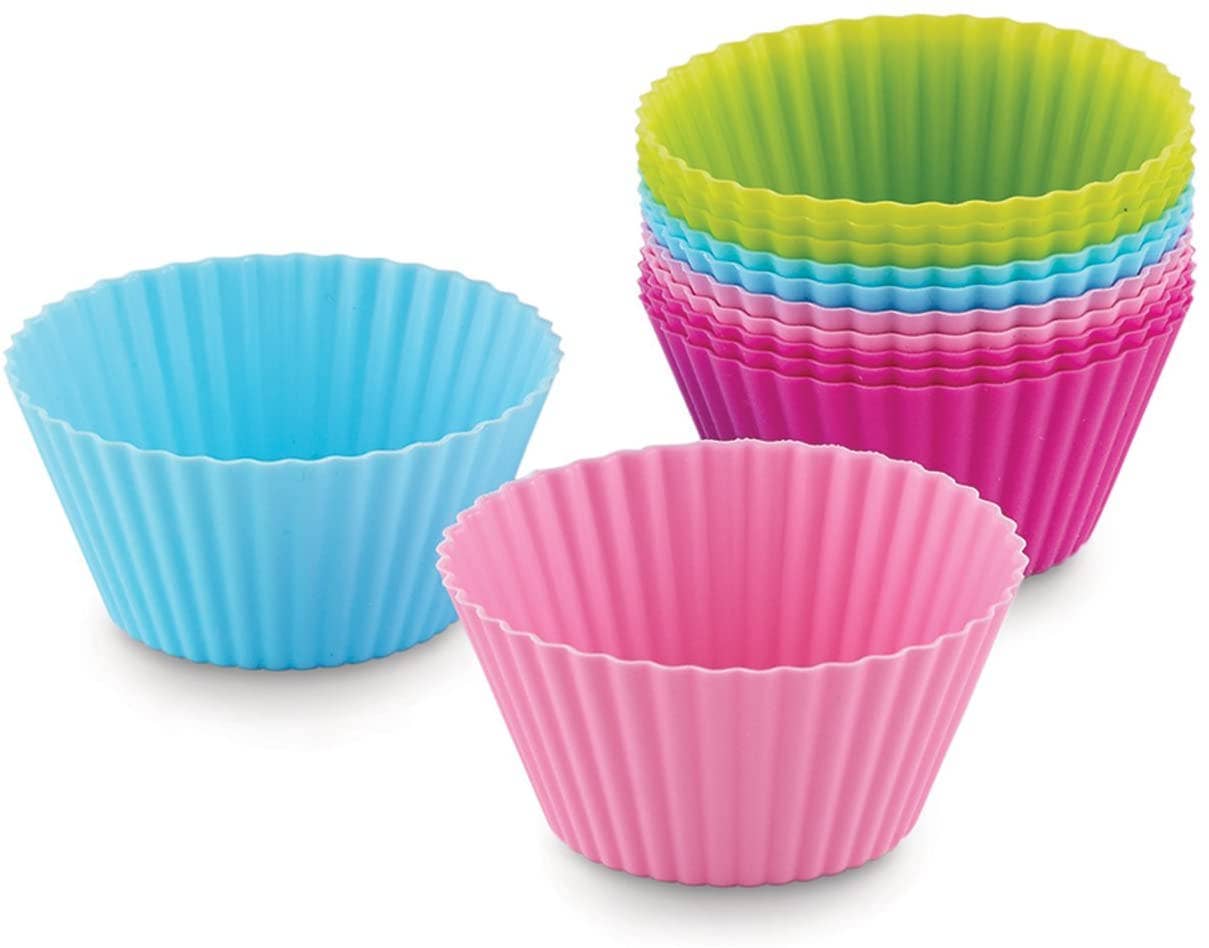 Bakelicious Silicone Cupcake Liners, Set of 12, 2.75"