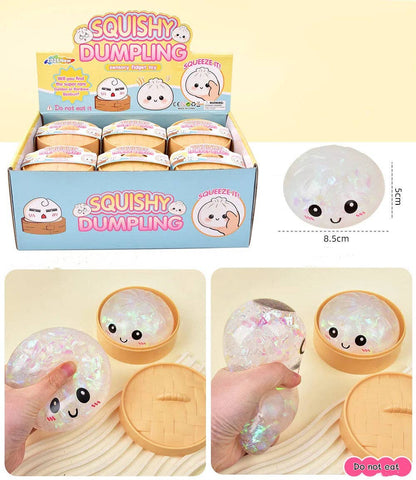 Cartoon Jumbo Mystery Squishy Dumpling Realistic Steamed Bun Stress Relief Squeeze Toy