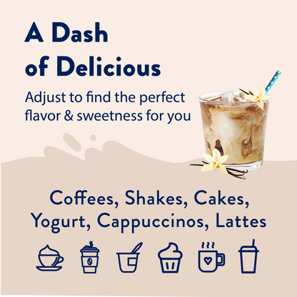 Naturally Sweetened Vanilla Bean Syrup - 375ml