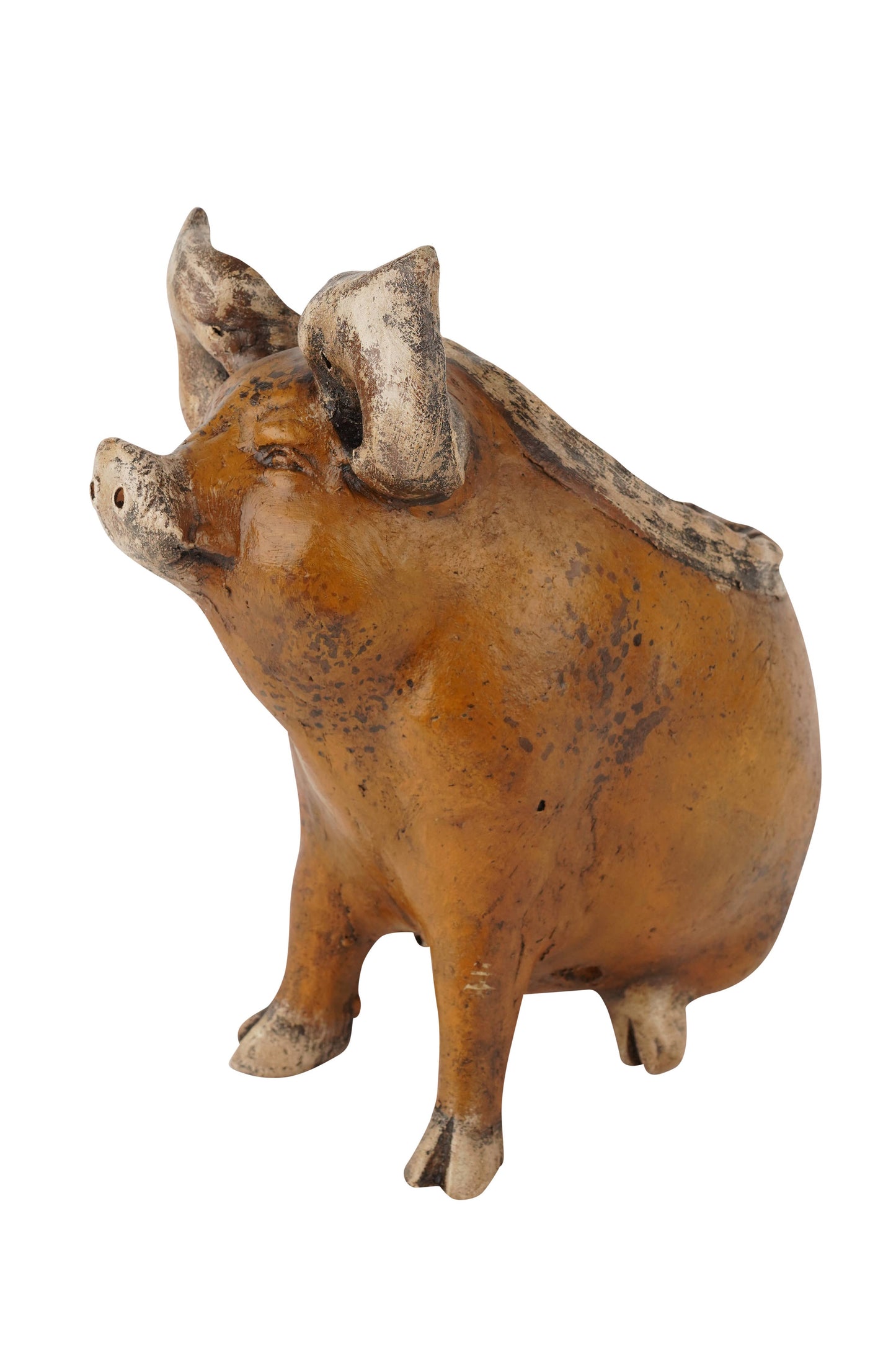 Wilber the Pig Planter-Garden-Clay-Handmade-13x7x15 inches