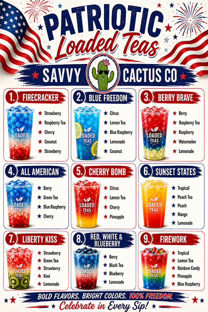 PATRIOTIC LOADED TEAS