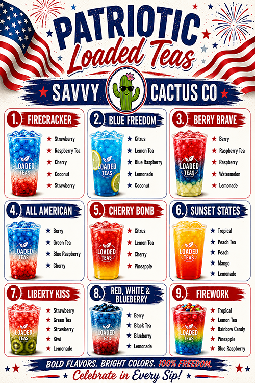 PATRIOTIC LOADED TEAS