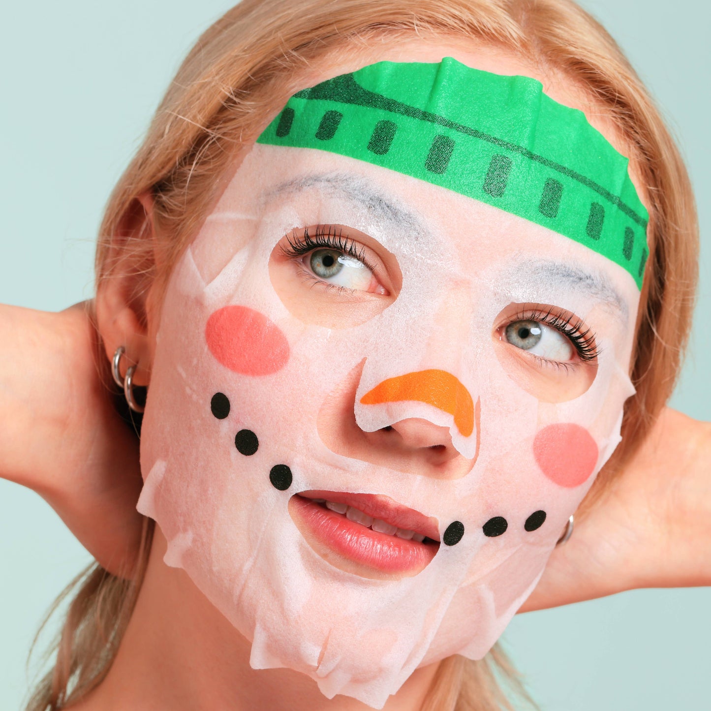 Christmas Holiday Santa's WorkShop Facial Mask -1 Piece