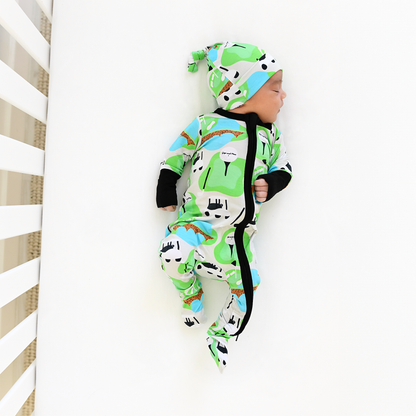 Ryder Golf Zip Bamboo Baby Two Way Zipper Outfit