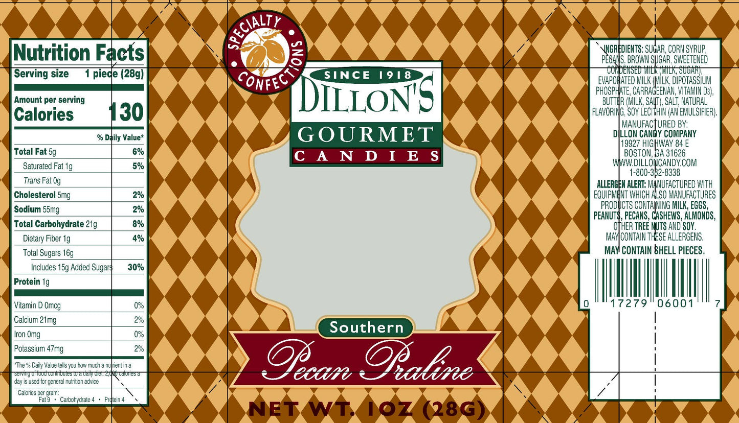Pecan Pralines, 1 oz. Patty