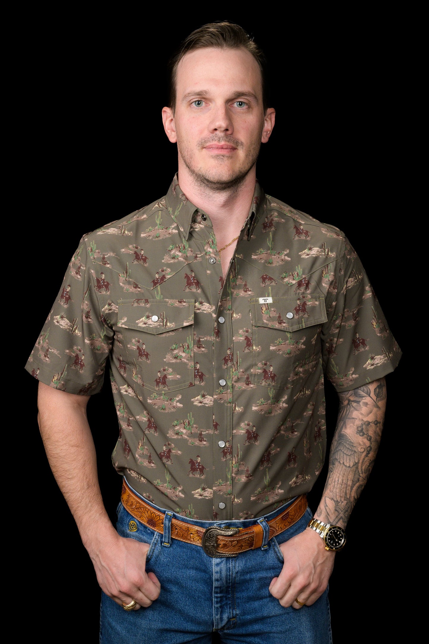 Short Sleave Western Shirt