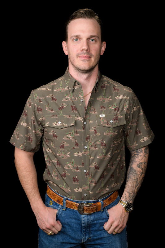 Short Sleave Western Shirt